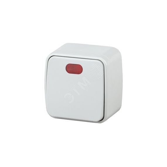 Выключатель с подсветкой, 10A-250В, ОУ, Polo, белый,3-102-01 ЭРА Б0036093