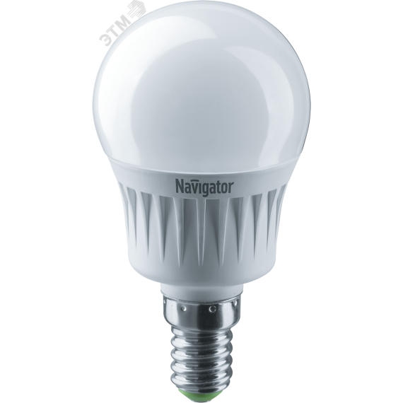 Лампа светодиодная LED 7вт E14 белый шар Navigator Group 94468