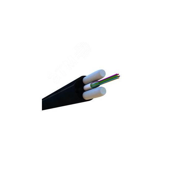 Кабель волоконно-оптический 50/125 (OM2) многомодовый 4 волокна одномодульный Hyperline FO-STFR-OUT-50-4-PE-BK