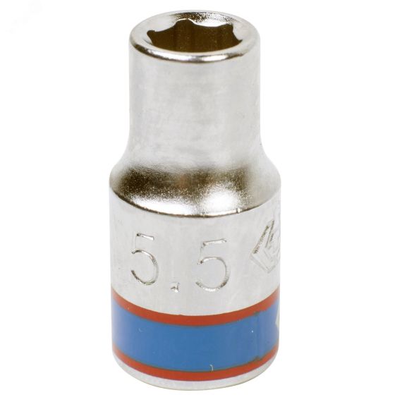 Головка торцевая стандартная шестигранная 1/4', 5,5 мм King Tony 233555M