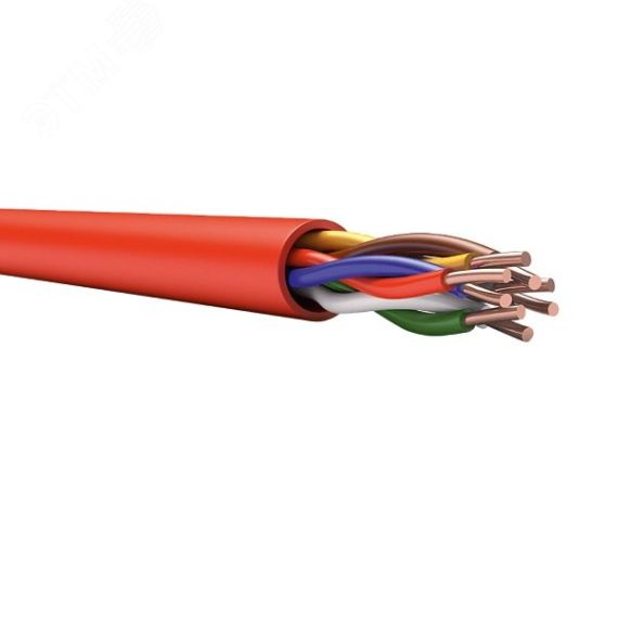 Кабель КПКПнг(А)-FRHF 2х2х0.75 красный ТЕХНО КПКПнг(А)-FRНF 2х2х0,75