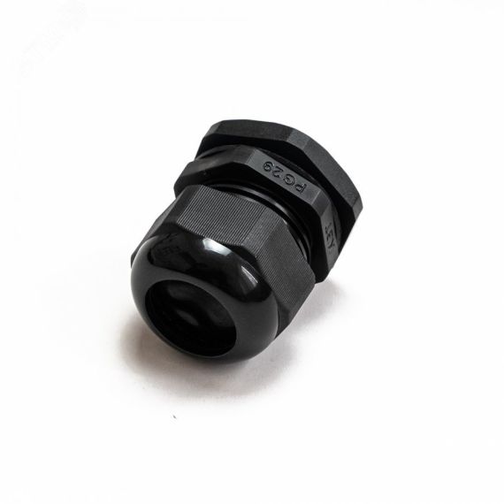 Сальник PG 29 (IP68) d отверстия 18-25 мм черный (2 шт/уп) Промрукав PR08.7077