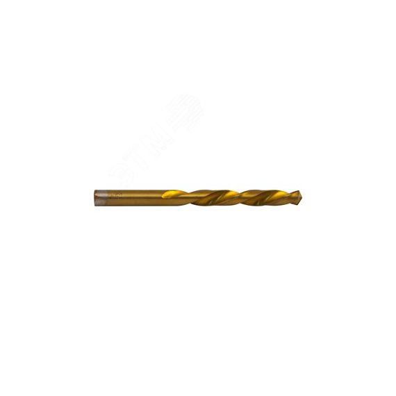 Сверло спиральное по металлу HSS TiN в блистере, d6.0 мм Thorvik TDB060NTB