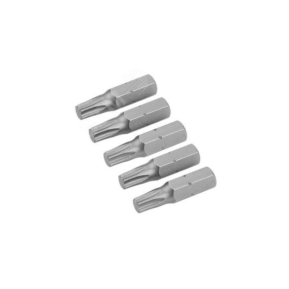 Набор вставок (бит) торцевых 1/4'', Torx, T20, 25 мм, 5 предметов Tolsen TT20276
