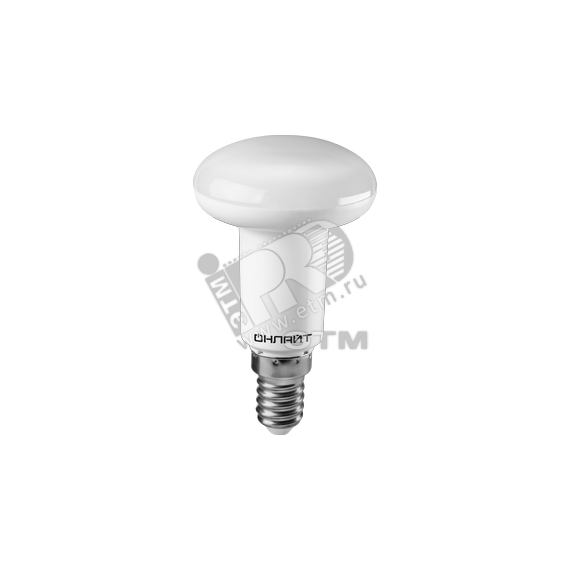 Лампа светодиодная LED зеркальная 5вт E14 R50 белый ОНЛАЙТ 71652