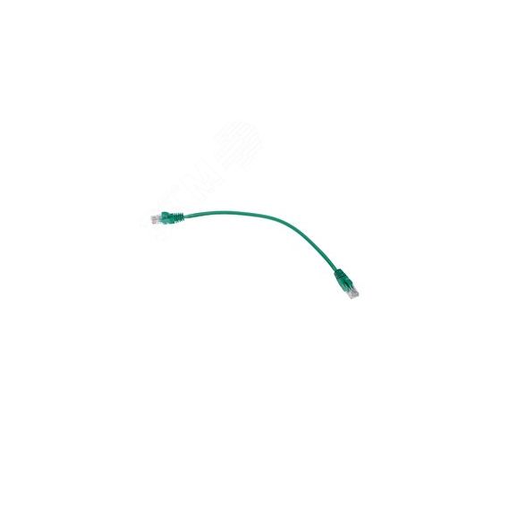 Патч-корд U/UTP, CAT 5e, RJ45-RJ45, 26AWG, LSZH, зеленый, 0,3м, REXANT 02-0106-03