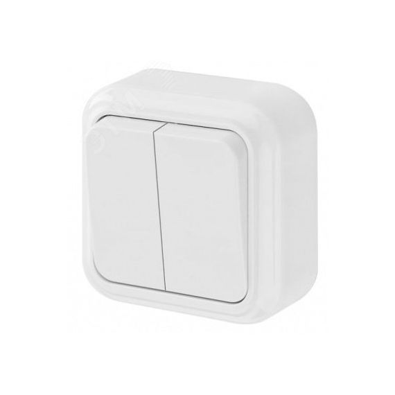 Беларусь Выключатель двухклавишный наружный БелТИЗ Выкл2клоткр