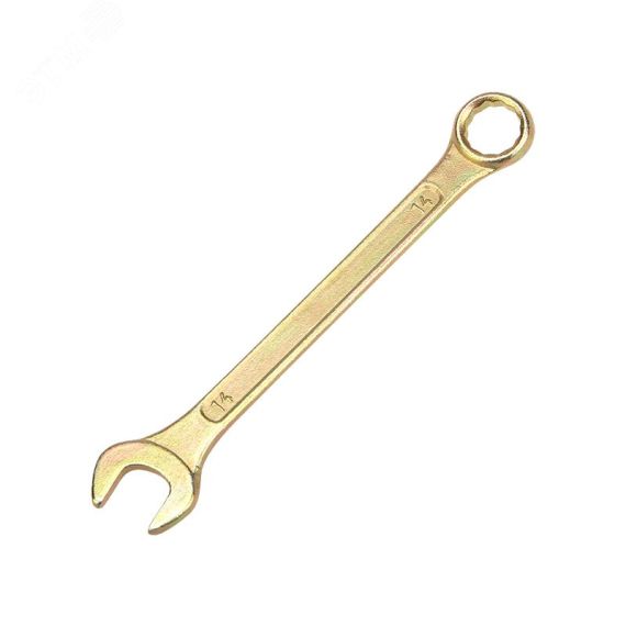 Ключ комбинированный 14 мм, желтый цинк REXANT 12-5809-2