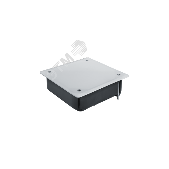Коробка NSS-DB-HW-115-115-45-BL распаячная скрытого монтажа с мет. лапками и крышкой черная 115х115х45 Navigator Group 93765