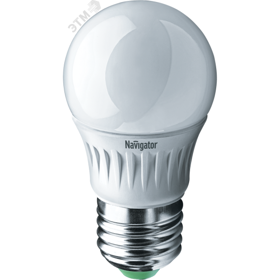 Лампа светодиодная LED 5вт E27 теплая шар Navigator Group 94477