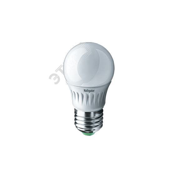 Лампа светодиодная LED 5вт E27 теплая шар Navigator Group 94477