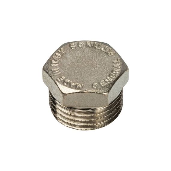Пробка НР никелированная 1/2 STOUT SFT-0025-000012