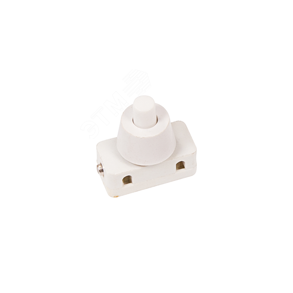 Выключатель-кнопка 250V 2А (2с) ON-OFF белый (для настольной лампы) REXANT 36-3012