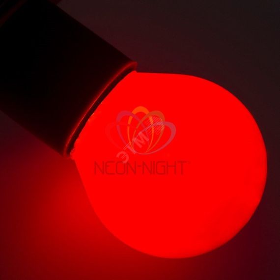 Лампа накаливания e27 10 Вт красная колба Neon-Night 401-112