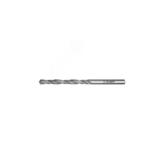 Сверло по металлу сталь Р6М5 класс В, ПРОФ-В 4.2х75мм ЗУБР 29621-4.2