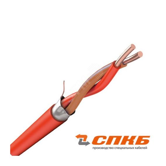 Кабель КПСТЭТнг(А)-HF 1х2х1.00 красный ТЕХНО КПСТЭТнг(А)-НF 1х2х1,0