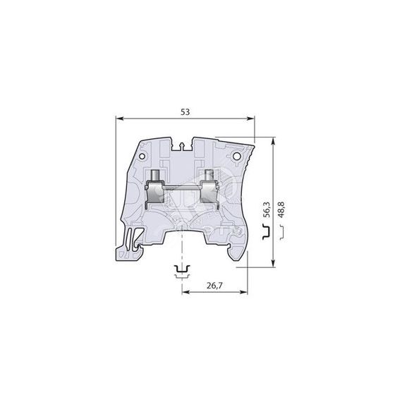 Клемма винтовая ZS4-RD 4мм.кв. красная TE Connectivity ОУЭО 1SNK505062R0000