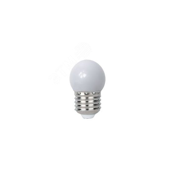 Лампа светодиодная LED 1Вт E27 4500K шар G45 для Белт лайт 230/50 -40...+50°C JazzWay 5040663