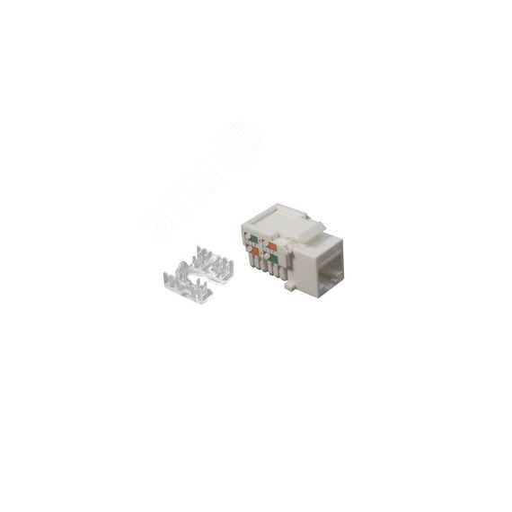 Модуль розеточный Keystone кат. 6, UTP, 1xRJ45, T568A/B, белый DATAREX Datarex DR-5103