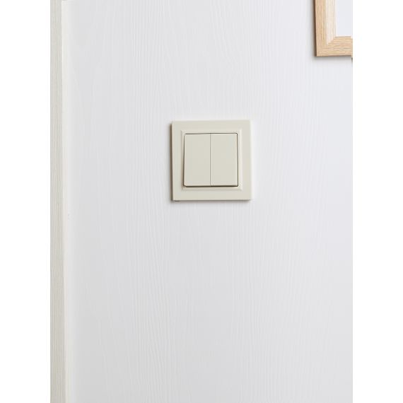 BRITE Рамка 1-местная РУ-1-БрКр бежевый IEK