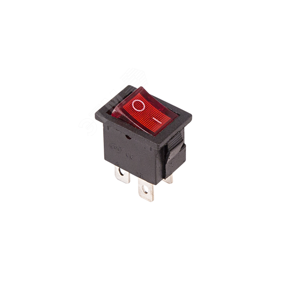 Выключатель клавишный 250V 6А (4с) ON-OFF красный с подсветкой Mini (RWB-207, SC-768) Индивидуальная упаковка 1 шт REXANT 36-2190-1
