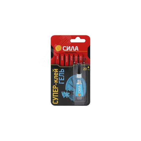 Супер-клей гель 3 г блистер СИЛА SGBL1-3 СИЛА C0039396