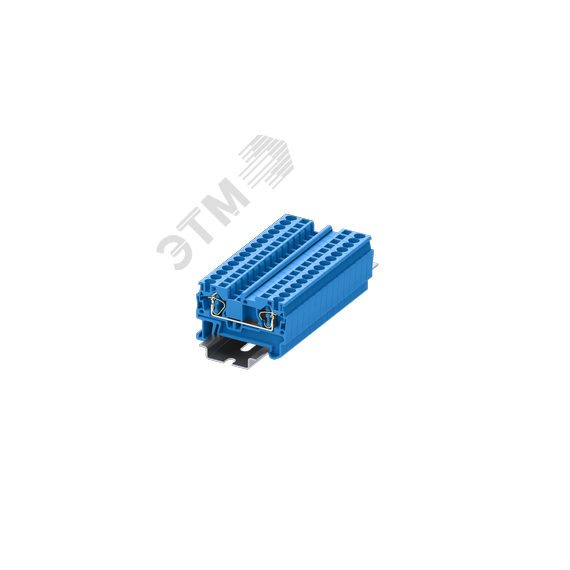 Клемма TC 1-1 пружинная, сечение 4 мм. кв., синяя SUPU TC4-2-BU