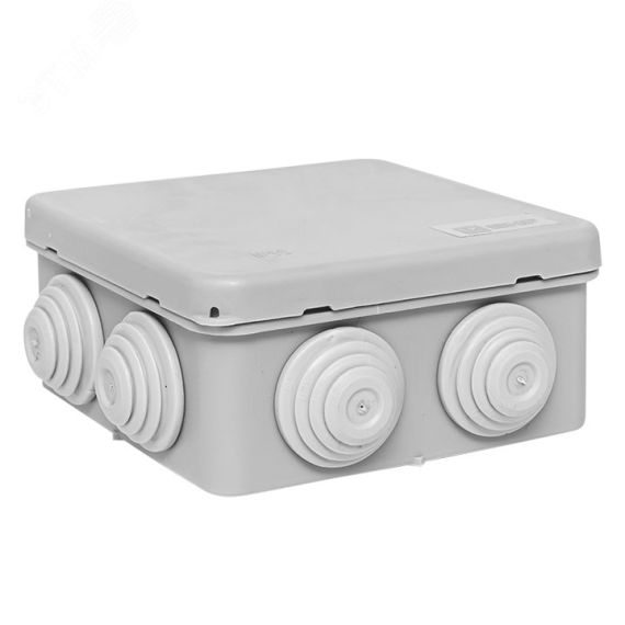 Коробка распределительная КМР-030-031 с крышкой   наружная (85х85х40) 8 мембр. вводов IP55 EKF EKF plc-kmr-030-031