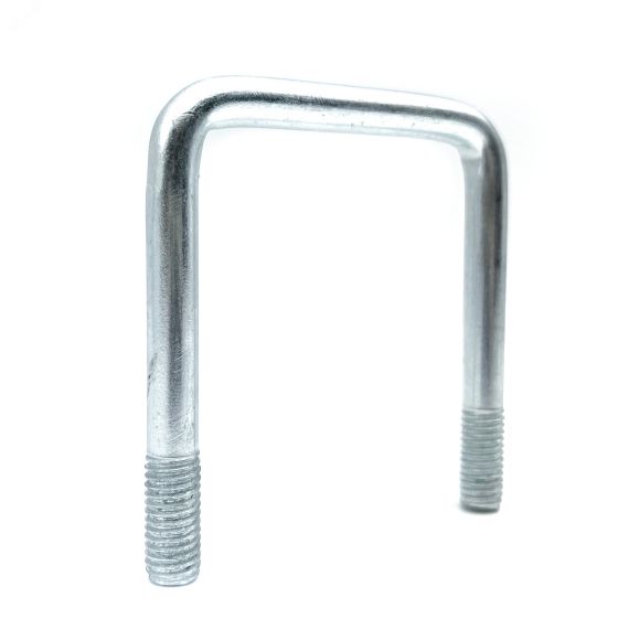 Скоба П-образная  60х60 мм с резьбой М8 без гаек Мир хомутов VENT60х60М8PCH51