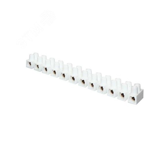 Колодка клеммная 10мм 10А полистирол белая PROxima (10шт) EKF plc-KK-10-10-ps-w