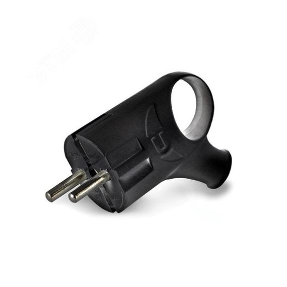 Евровилка угловая с ушком черная Универсал А0112