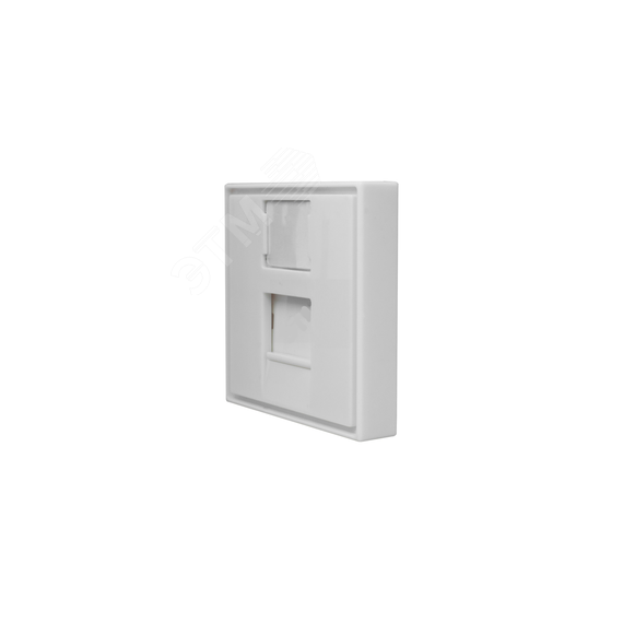 Вставка 45x45 для Keystone Jack со шторками для настенной розетки СУПР 10-0304
