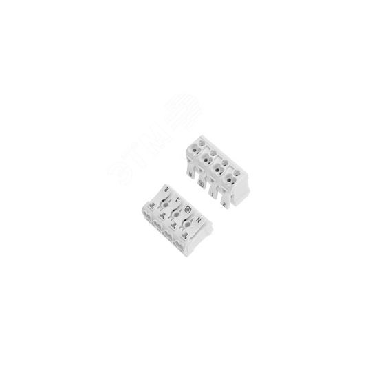 Клемма пружинная соединительная КСП 4-полюсная 50шт, REXANT REXANT 07-6216