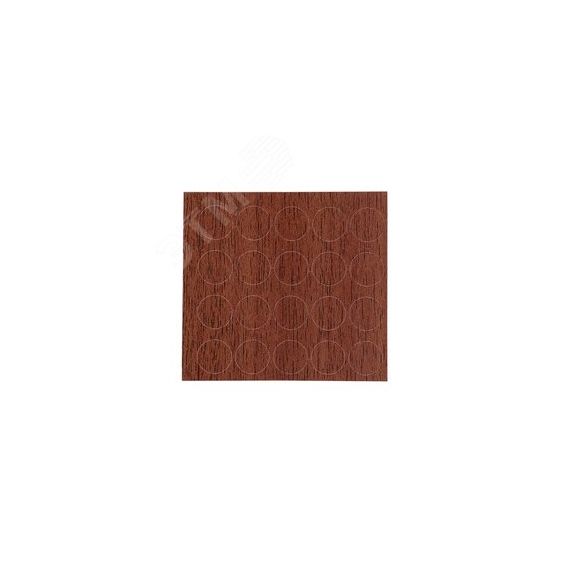 Заглушка самоклеящаяся D18 орех (21 шт.) Европартнёр 6 1987 4