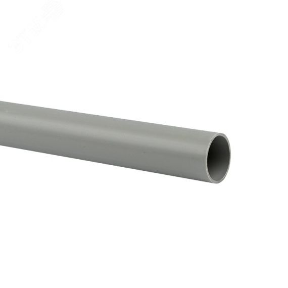 Труба гладкая жесткая ПВХ d25 серая(111м/уп) 3м PROxima EKF trg-25-3n
