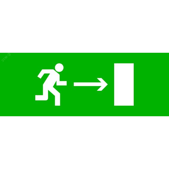 Пиктограмма Направление направо 320х120мм (для EXIT, SAFEWAY-40) EKF pkal-01-04