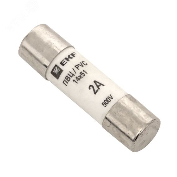 Плавкая вставка цилиндрическая ПВЦ 14х51 2А EKF pvc-14x51-2