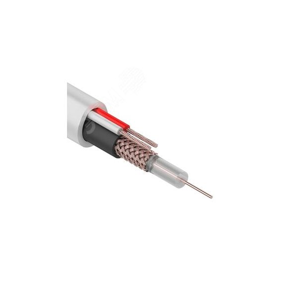 Кабель КВК-В-1,5+2x0,75 кв.мм (Cu/Cu) белый (200 м), REXANT 01-4014