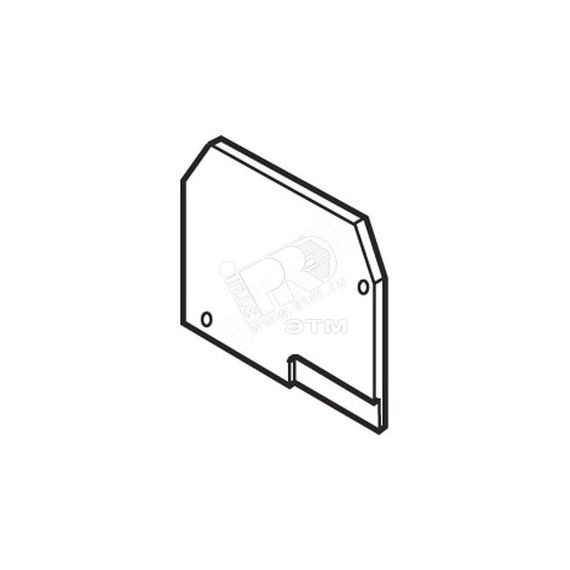 Изолятор торцевой FEM4A   для M4/6.4A TE Connectivity ОУЭО ENT1SNA116629R2200