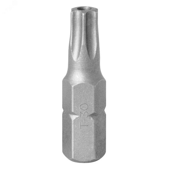 Вставка (бита) торцевая 1/4', TORX, T30, L = 25, с отверстием King Tony 102530U