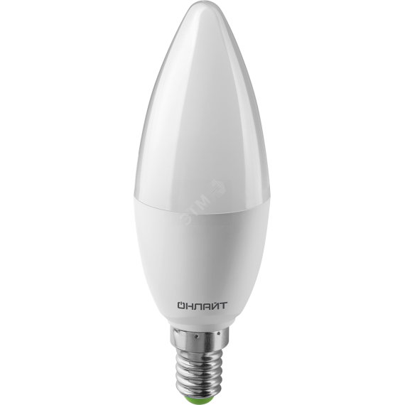 Лампа светодиодная LED 10вт E14 теплый матовая свеча PROMO ОНЛАЙТ 82914