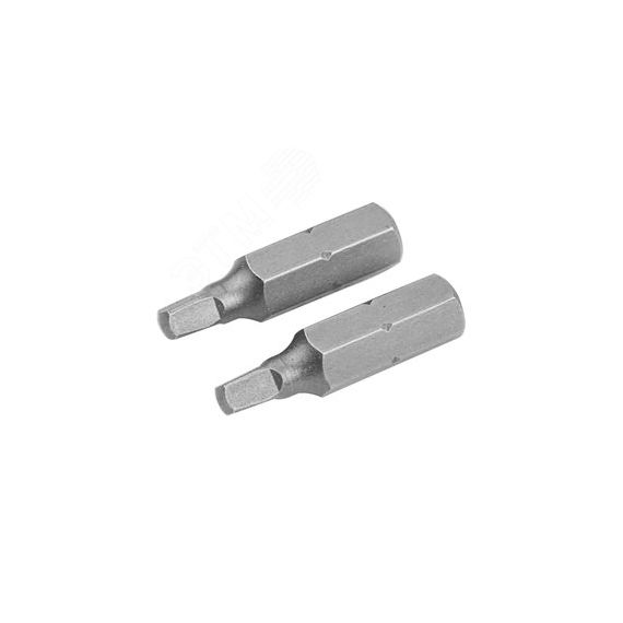 Набор вставок (бит) торцевых 1/4'', Square, №3, 25 мм, 2 предмета Tolsen TT20240