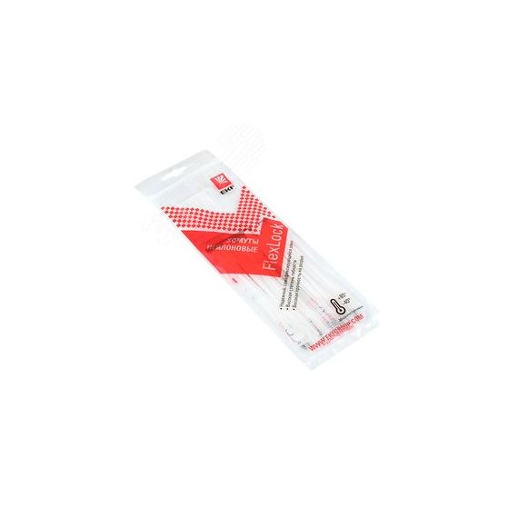 Хомут P6.6 стандартный белый 2.5x100 (100шт) FlexLock PROxima EKF plc-fl-ctsw-2.5x100