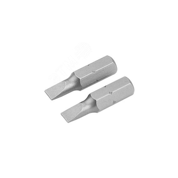 Набор вставок (бит) торцевых 1/4'', Slotted, 4,5х0,6 мм, 25 мм, 2 предмета Tolsen TT20203