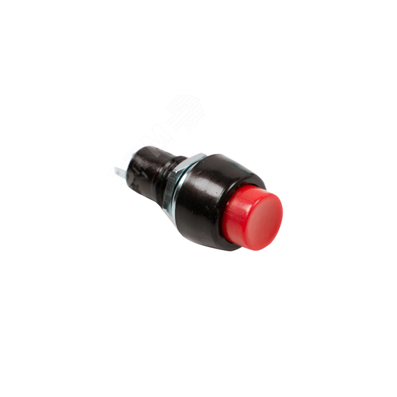 Выключатель-кнопка 250V 1 А (2с) OFF-(ON) Б/Фикс красная Micro (PBS-20В) REXANT 36-3080