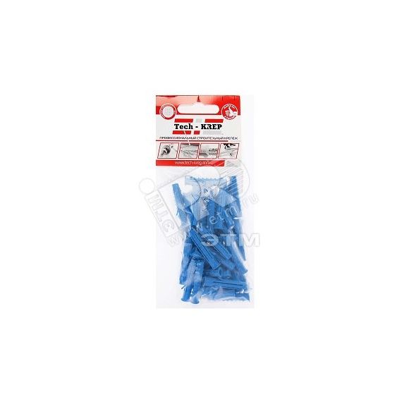 Дюбель распорный Чапай 6х35 шипы+усы              (полипропилен) (50 шт) Tech-Krep 112812
