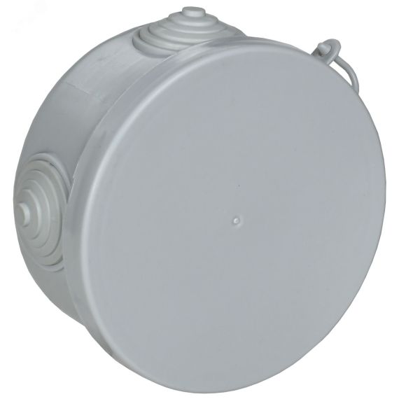 Коробка  распределительная КМ для о/п D=85х40мм IP54 4 вв (7035) GENERICA IEK UKO21-085-040-000-K03-54