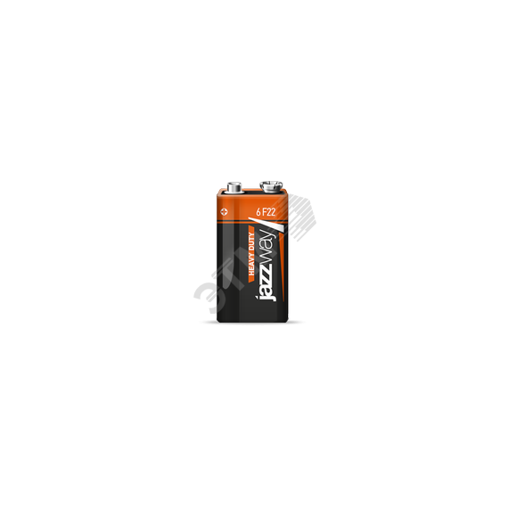 Элемент питания 6F22 (крона) солевой JAZZway Heavy Duty JazzWay 5004122