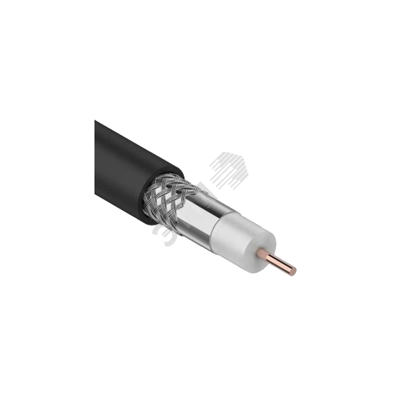 Кабель коаксиальный RG11 CCS 75Ом FPE PVC черный (300м) GENERICA Generica CC1-R1F1-119-300-G