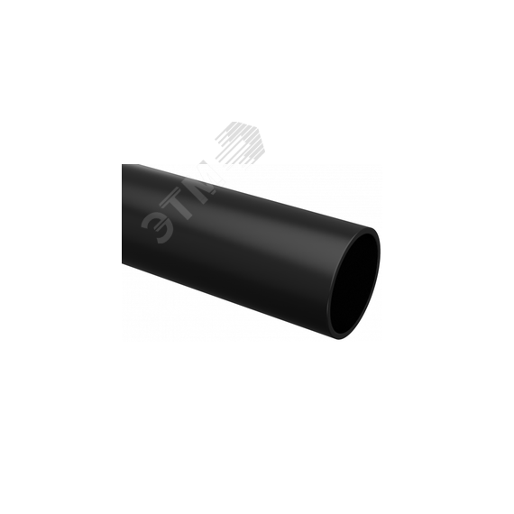 Труба гладкая ПВХ жесткая d20 мм (2 м) (50 м/уп) черная -Plast EKF trg-20b-2m